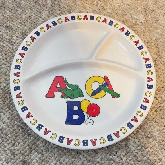 Parenting Divided Kids ABC Plate - Picture 1 of 2